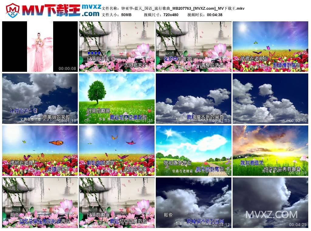 钟亚华-蓝天_国语_流行歌曲_MB207763